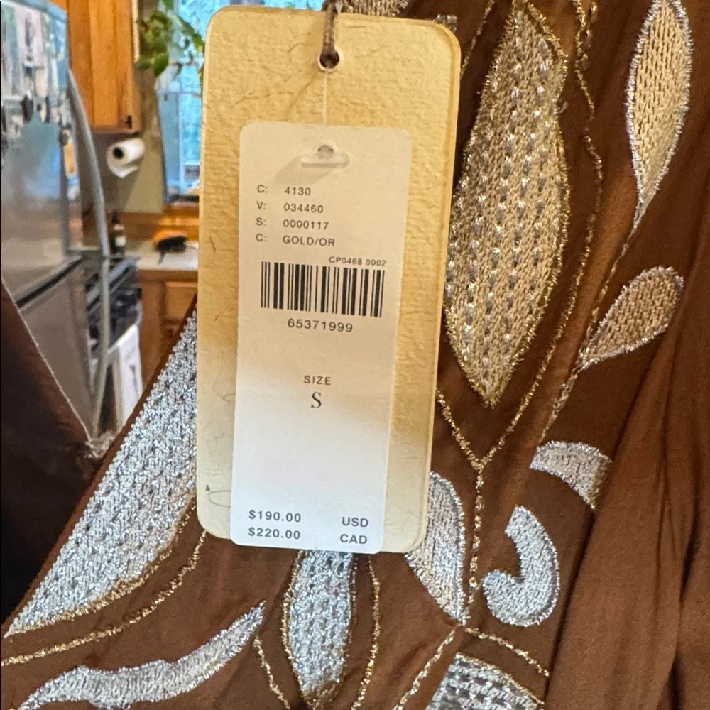 Anthropologie Let Me Be Embroidered Open-Back Maxi Dress - Picture 4 of 8